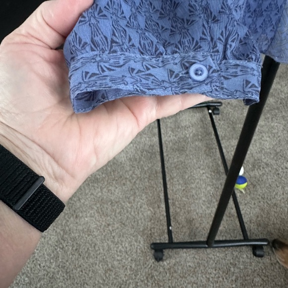 Coldwater Creek blue with beading Blouse. Size Large 14-16 - Picture 3 of 7